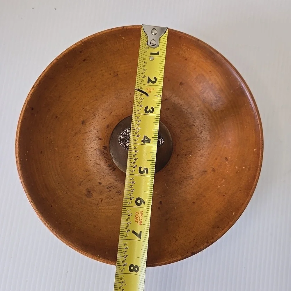 Antique Parsons Wooden Nut Bowl w/ Anvil Center For Cracking Patent June 16 1914